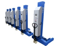 Système de levage de camions OBC Mobile Column Truck Lift avec télécommande sans fil, pour véhicules lourds