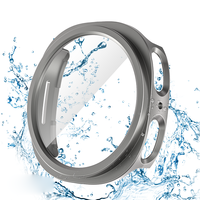 PC+Temperli Cam Saat Kılıfı 40mm 44mm Galaxy Watch9/8 Koruyucu Saat Kılıfı Samsung Watch9/8 Ekran Koruyucu Kapak