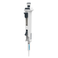 Pipette graduée à déplacement positif réglable 0,5-50 ml en plastique pour laboratoire