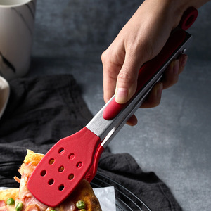 Yingrun Silicone Food Clips Stainless Steel Thickened BBQ Grill Clamp Heat Resistance For Steak Bread Buffet Outdoor Use - Product Image 1