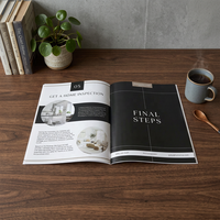 Impression personnalisée de brochures de luxe de qualité supérieure, catalogue, brochures à couverture souple, service d'impression