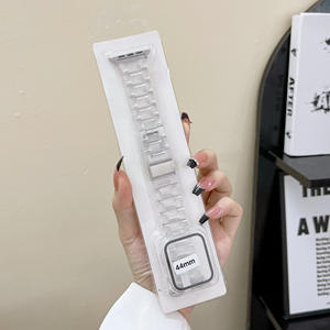 Ceinture de montre-bracelet à trois bonbons acryliques en gros d'usine avec étuis pour <span class=keywords><strong>Apple</strong></span> <span class=keywords><strong>Watch</strong></span> Series 7 8 Pro SE 45mm 41mm - Product Image 5