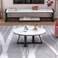 Mueble de TV de Lujo para Sala de Estar, Estructura de Hierro con Recubrimiento en Polvo, Soportes en Forma de L Modernos y Minimalistas, Muebles para el Hogar de Alta Calidad en Madera