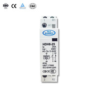 Contacteur AC modulaire automatique HANDELE HDH8-25 25A 230V 1NO1NC à montage sur rail DIN 50/60Hz - Vente Flash