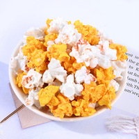Simulation bricolage boucles d'oreilles matériel micro paysage photo accessoires nourriture jouer pop-corn accessoires perles plastique résine charmes