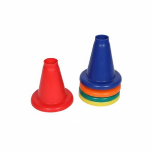 กรวยอ่อนทำเครื่องหมายสำหรับเล่นกีฬาขนาด13มม. เพื่อประหยัดพื้นที่ในยิมพาร์คทีมกีฬาราคาไม่แพง - Product Image 1