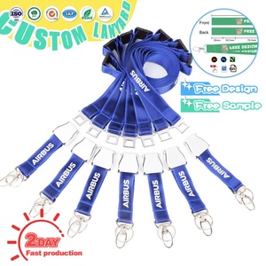 Cadeau promotionnel, cordon de cou personnalisé avec logo imprimé par sublimation ou sérigraphie, avec boucle de sécurité - Product Image 3