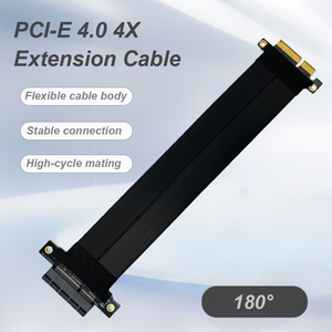 <span class=keywords><strong>PCI</strong></span>-E 4.0 X4 Riser Cable Flexible Gen 4 GPU Graphics Card Extension Cable Computer Compatible <span class=keywords><strong>Pci</strong></span> Express 4.0 Riser Cable - Product Image 2