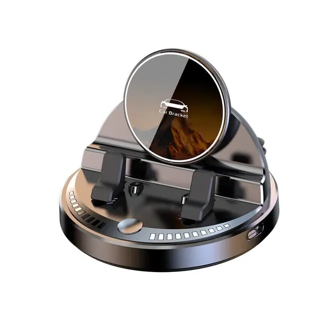 Universal Flexible Dashboard Car Phone Mount with 360 Rotation Wireless Charging Magnetic Cell Phone Holder for Car Dashboard