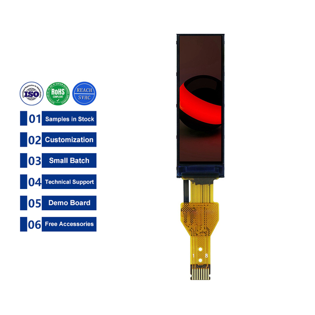 Mini 1.12 Inch 50*160 Small Bar TFT LCD Screen Display 1.1inch SPI 8Pin GC9D01 Long LCD Module Custom Touchscreen Touch Panel