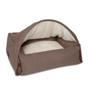 Personalizado de lujo acogedor <span class=keywords><strong>Sherpa</strong></span> polar Snuggle cueva mascota cama extraíble cueva gato perro cama - Product Image 4