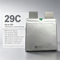 Batterie de vélo électrique 20Ah 3.2V LiFePO4 Pouch Max 400A Faible IR 4000 Cycles Longue Portée pour Pack E-scooter