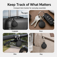 Traceur MFi pour Apple Find My et Google Find My Device, étiquette intelligente anti-perte avec batterie CR2032 remplaçable