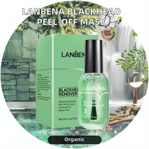 Para <span class=keywords><strong>LANBENA</strong></span> 100% Auténtico Natural Blackhead Peel-Off Máscara de suero Cara Nariz Removedor de poros Tiras Exfoliante y limpiador de poros - Product Image 2