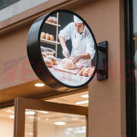 TENSHANG P2.5 Tam Renkli İç ve Dış Mekan Dairesel TV Ekranlı Çift Taraflı Logo Özelleştirilebilir Reklam LED Yuvarlak Ekran