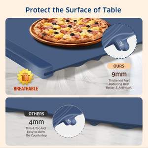 Bandejas de Aquecimento Rápido em Silicone Portáteis, Almofada Aquecedora de Alimentos, Tapete Elétrico para Aquecimento de Alimentos, Tapetes de Aquecimento em Silicone para Alimentos - Product Image 4