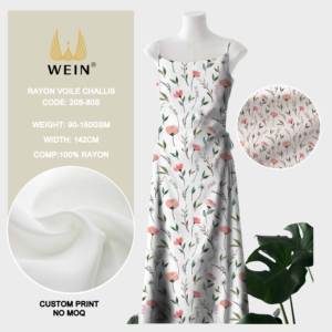 Venta al por mayor personalizado pequeño estilo floral impresión 100% <span class=keywords><strong>rayón</strong></span> impreso <span class=keywords><strong>tela</strong></span> para vestido - Product Image 1