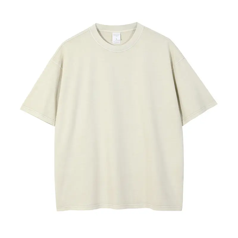 Aoyema-T-Shirts pour hommes, Vintage, en coton lourd, délavé à l'acide, personnalisés, surdimensionné, adapté au Rock, 100%