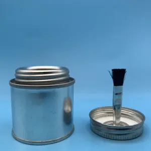 60g Metal yuvarlak teneke kutu metal fırça ile kap