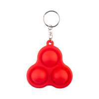 Modèles chauds du bout des doigts anti-stress jouets cerveau jouets enfants adultes autisme silicone porte-clés