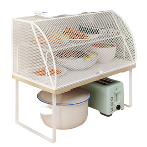 Gabinete de Almacenamiento de Cocina Multicapa con Apertura a la Izquierda, Alacena Transpirable y Estante Metálico para el Hogar, para Vajilla en Zonas Rurales - Product Image 6