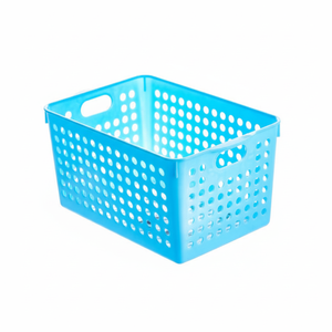 Cesto portaoggetti profondo blu Inomata - Product Image 1