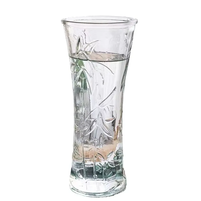 Atacado grande calibre cristal hidropônico transparente casa grande vaso de vidro sala arranjo de flores para decoração home