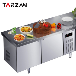 Congélateur vertical commercial 4 portes en acier inoxydable 1000L cuisine congélateur vertical réfrigéré mécaniquement hôtels restaurants - Product Image 6