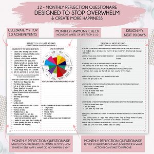 Cuaderno a granel, planificador personalizado de 12 meses de portería, organizador de diario con rastreador de tendencias de vida - Product Image 3