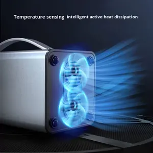 חם מכירה 300w קיבולת גבוהה תחנת כוח סולארית נייד חירום 220v/110v/v בנק החשמל הנייד שקע eu4 - Product Image 5