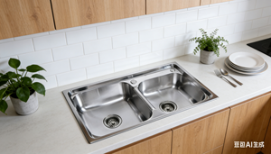 <span class=keywords><strong>Lavello</strong></span> da <span class=keywords><strong>Cucina</strong></span> in Metallo a Doppia Vasca di Grandi Dimensioni, Design Moderno, Finitura Spazzolata/Satinata, Garanzia di 2 Anni - Product Image 5