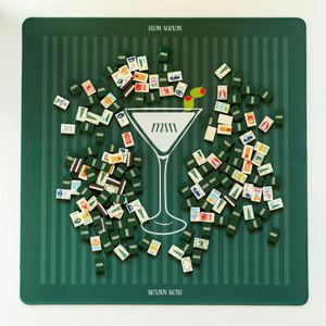 Tapis de Mahjong Américain Tendance Vert Olive Luxe, 33 Pouces, en Néoprène Premium 3mm, Portable, pour Divertissement – Nouvelle Collection, Vente Flash - Product Image 1