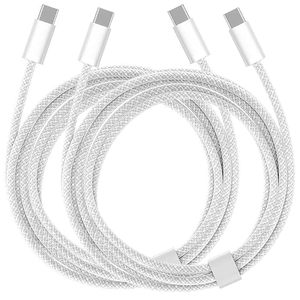 USB C to Type C Braided Cable for phone 60w USB2.0 Fast Charging Data Cable - Product Image 1