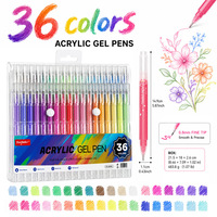 Marqueurs acryliques 12-36 couleurs, pour l'art, le bricolage et la papeterie, cadeau pour enfants, fournitures scolaires, vente en gros de marqueurs