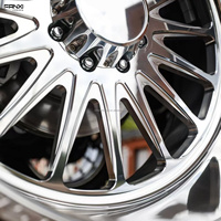 Jantes de camion forgées modifiées tout-terrain 20x10 22x10 22x12 24x14 26x14 avec face polie et logo personnalisé pour Ford F250 GMC Sierra