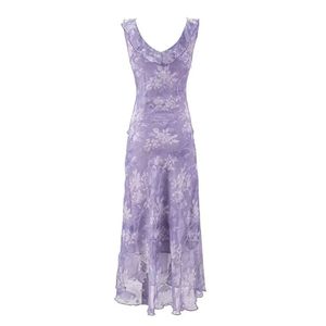 New Trendy and Elegant Women's Casual-style <b>Romantic</b> Ruffled Irregular Floor-length <b>Dress</b> - Product Image 3
