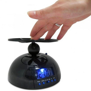 Novelty <strong>Digital</strong> LED <strong>Alarm</strong> <strong>Clock</strong> Gadget Run Away <strong>Flying</strong>/Rolling <strong>Helicopter</strong> Chopper Propeller <strong>Clock</strong> Creative Gift - Product Image 3