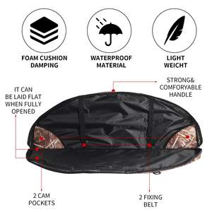 Estuche para Arco Compuesto, Bolsa para Arco, Estuche Compacto para Flechas, Estuche Ligero para Tiro con Arco con Correa de Mochila y Bolsillo Acolchado para Caza - Product Image 6