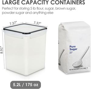 Hot Selling Plastic <b>Container</b> Other Boxes Dry Food <b>Storage</b> for Kitchen Organizer With Lid - Product Image 3