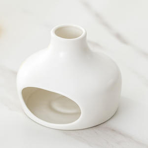 Brûleur d'encens en céramique à grande bouche blanc et noir, support pour <span class=keywords><strong>sauge</strong></span> et Palo Santo - Product Image 1