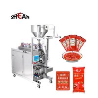 Machine automatique de remplissage et d'emballage de pâte liquide de sac de Sachet de chocolat de gelée de confiture d'huile de miel de ketchup à haute viscosité