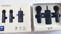Mikrofon Lavalier Nirkabel K15 3-in-1 Peredam Kebisingan Desain Jepit untuk Siaran Langsung Luar Ruangan, Rekaman Video TikTok