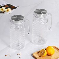 Pichet à infusion de thé et de fruits en matériau PC le plus vendu bouteille d'eau infuseur de fruits pot de jus en plastique pichet à eau