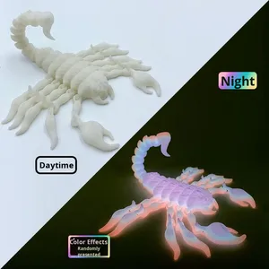 Venta al por mayor: Modelo de escorpión impreso en 3D a escala 1/12 de la marca 123, servicio OEM personalizado para proveedores, dinosaurios de plástico de moda. - Product Image 6