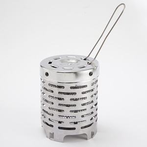 Mini Stufa da Campeggio Portatile in Acciaio Inox, Riscaldatore per Tenda Invernale, Attrezzatura per Riscaldamento Portatile da Campeggio - Product Image 2