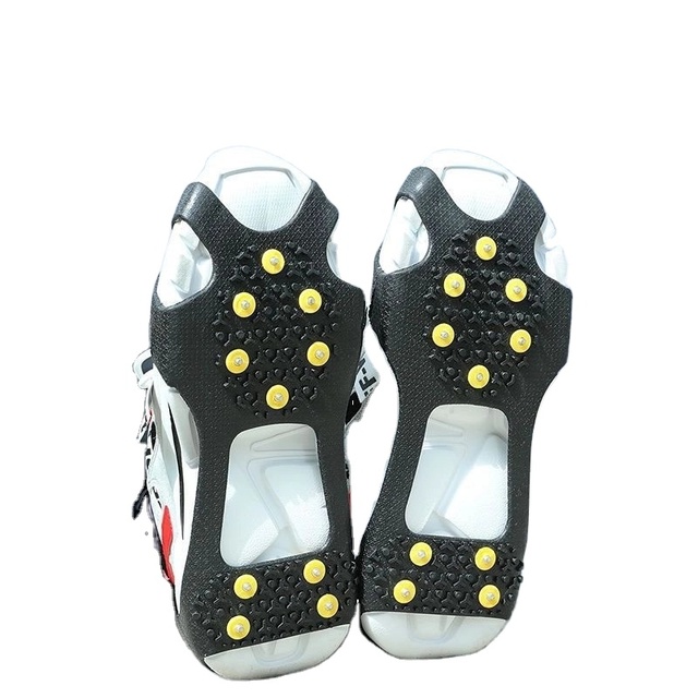 5/8/10 Teeth Ice Gripper for Shoes Snow Crampons Anti-slip Ice Gripper Hiking Cleats Spikes Traction Ice Floes Stud Shoes Grip