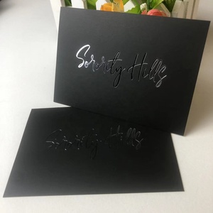 Cartes de visite personnalisées de luxe en feuille d'argent, carte de remerciement, carte de vœux pour les petites entreprises, avec logo, impression de cartes postales - Product Image 3
