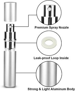 Empty Refill Transparent Aluminum Glass <b>Perfume</b> Decant Spray Bottle Travel <b>Atomizer</b> Pump Sprayer Spray Screen Printing 100pcs - Product Image 3