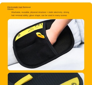 ถุงมือกำจัดขนสัตว์เลี้ยงแบบพกพาขายดีที่สุด สำหรับกำจัดขนแมวและทำความสะอาดเสื้อผ้า เตียง ที่นอน สำหรับเจ้าของสุนัข - Product Image 4