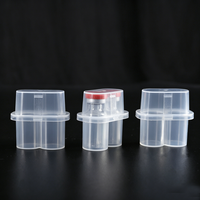 Boîte de 2 flacons de 3 ml en PP pour vaccin, transparente, pour poudre lyophilisée, emballage plastique, boîte de rangement pour flacons Cillin